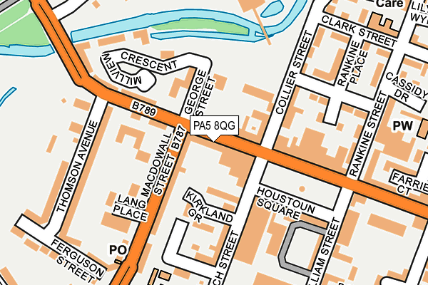 PA5 8QG map - OS OpenMap – Local (Ordnance Survey)