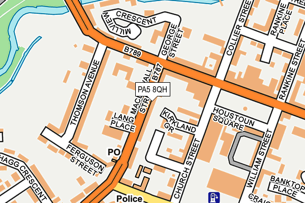 PA5 8QH map - OS OpenMap – Local (Ordnance Survey)