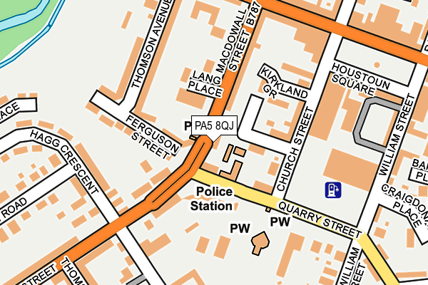 PA5 8QJ map - OS OpenMap – Local (Ordnance Survey)