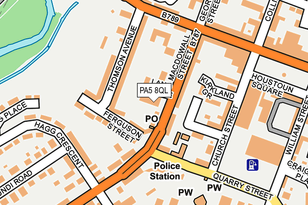 PA5 8QL map - OS OpenMap – Local (Ordnance Survey)