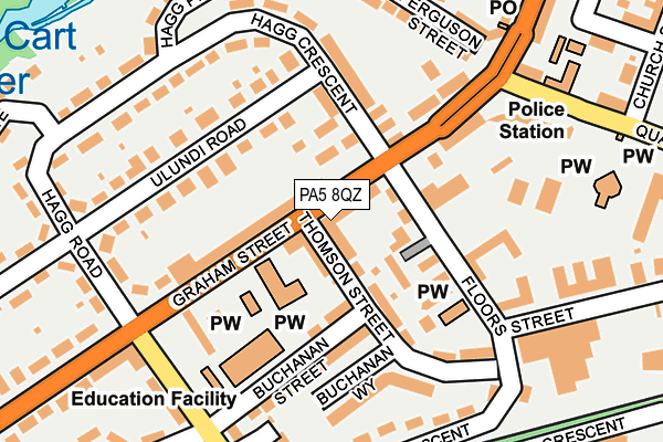 PA5 8QZ map - OS OpenMap – Local (Ordnance Survey)