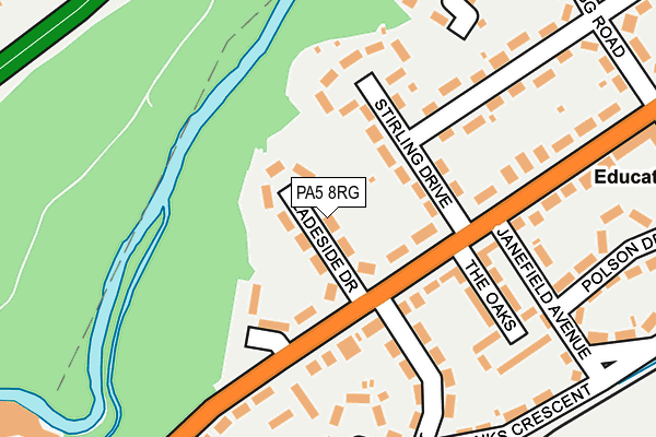 PA5 8RG map - OS OpenMap – Local (Ordnance Survey)