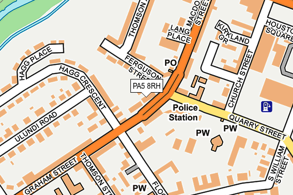 PA5 8RH map - OS OpenMap – Local (Ordnance Survey)