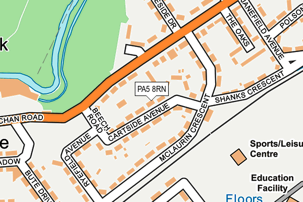 Map of CLEANING MAIDS LTD at local scale