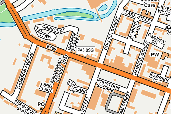 PA5 8SG map - OS OpenMap – Local (Ordnance Survey)
