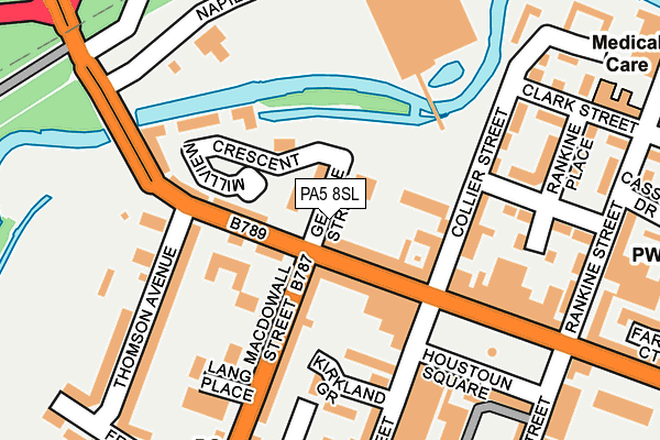 PA5 8SL map - OS OpenMap – Local (Ordnance Survey)