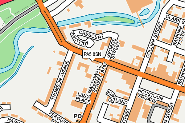 PA5 8SN map - OS OpenMap – Local (Ordnance Survey)