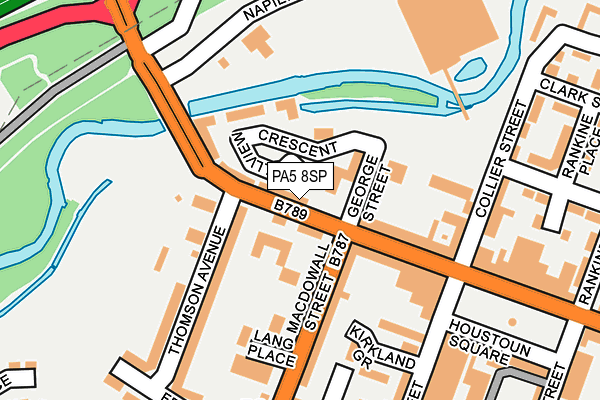 PA5 8SP map - OS OpenMap – Local (Ordnance Survey)