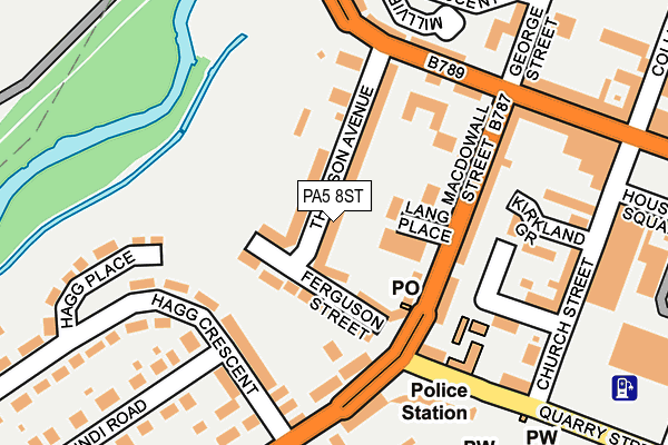 PA5 8ST map - OS OpenMap – Local (Ordnance Survey)