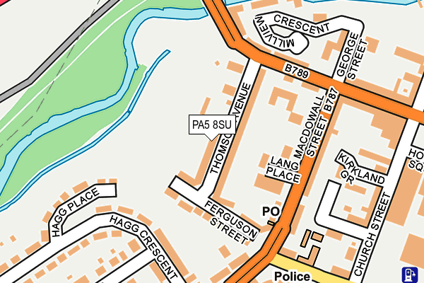 PA5 8SU map - OS OpenMap – Local (Ordnance Survey)