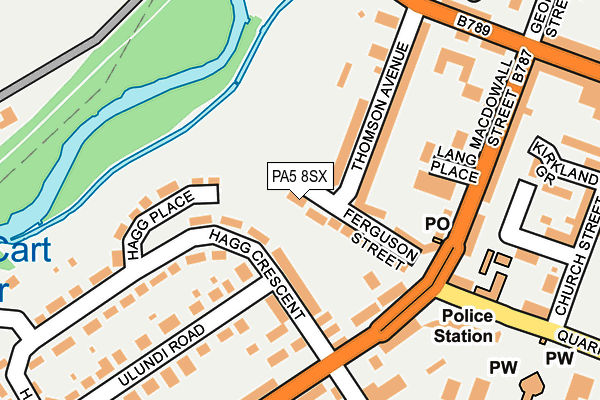 PA5 8SX map - OS OpenMap – Local (Ordnance Survey)