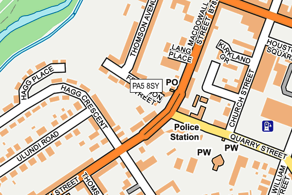 PA5 8SY map - OS OpenMap – Local (Ordnance Survey)