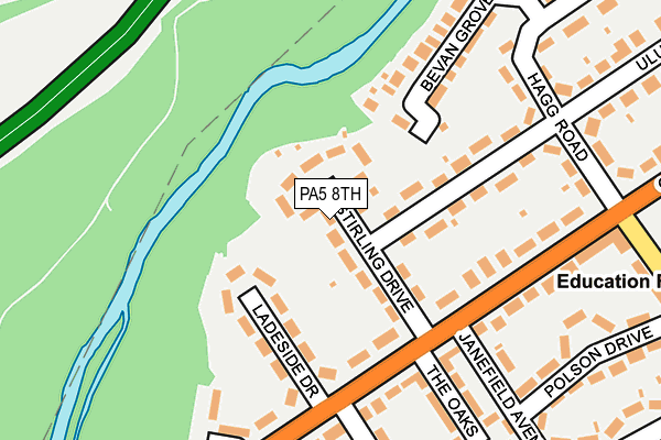 PA5 8TH map - OS OpenMap – Local (Ordnance Survey)