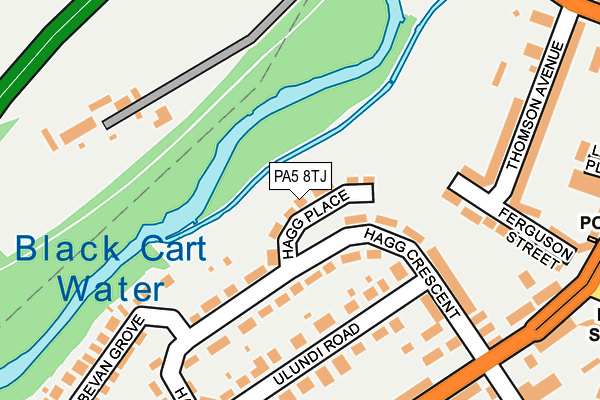 PA5 8TJ map - OS OpenMap – Local (Ordnance Survey)