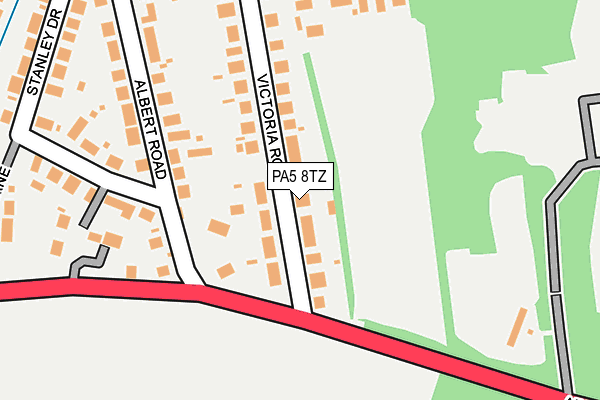 PA5 8TZ map - OS OpenMap – Local (Ordnance Survey)