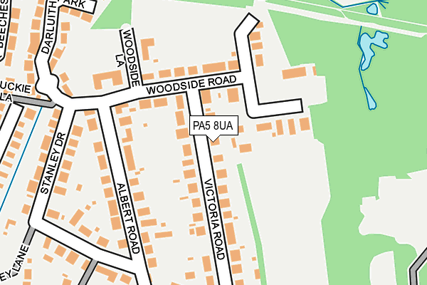 PA5 8UA map - OS OpenMap – Local (Ordnance Survey)
