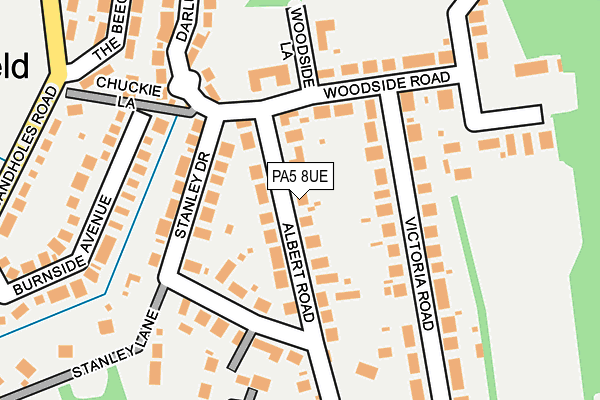 PA5 8UE map - OS OpenMap – Local (Ordnance Survey)