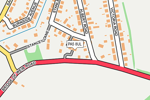 PA5 8UL map - OS OpenMap – Local (Ordnance Survey)