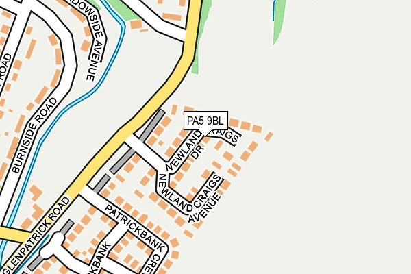 PA5 9BL map - OS OpenMap – Local (Ordnance Survey)