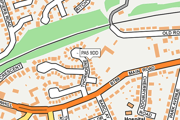PA5 9DD map - OS OpenMap – Local (Ordnance Survey)
