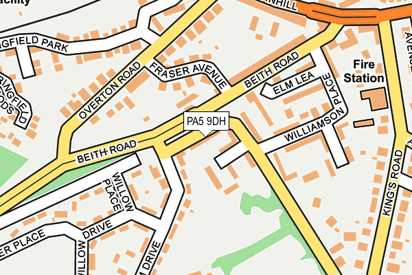 PA5 9DH map - OS OpenMap – Local (Ordnance Survey)