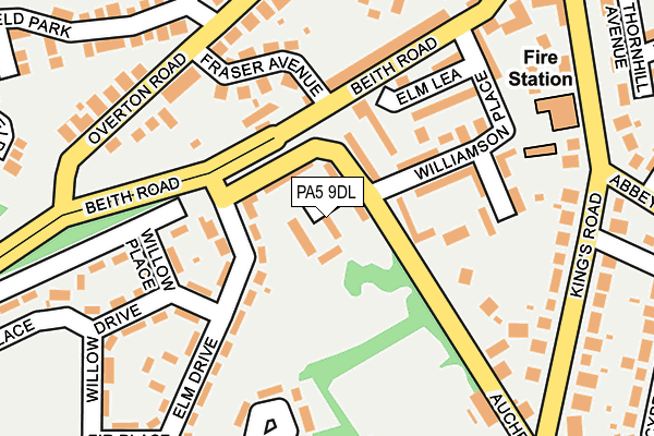 PA5 9DL map - OS OpenMap – Local (Ordnance Survey)