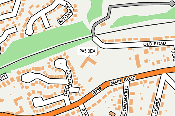 PA5 9EA map - OS OpenMap – Local (Ordnance Survey)