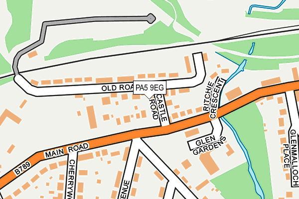 PA5 9EG map - OS OpenMap – Local (Ordnance Survey)