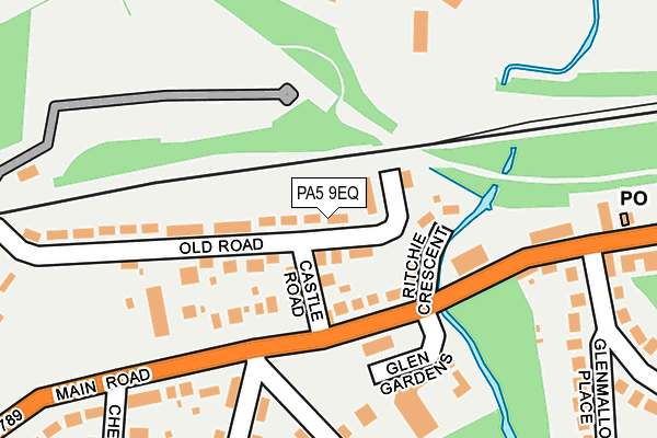 PA5 9EQ map - OS OpenMap – Local (Ordnance Survey)