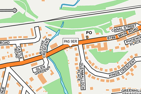 PA5 9ER map - OS OpenMap – Local (Ordnance Survey)
