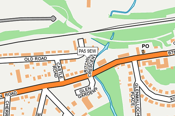 PA5 9EW map - OS OpenMap – Local (Ordnance Survey)