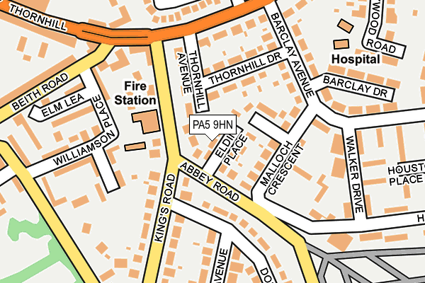 PA5 9HN map - OS OpenMap – Local (Ordnance Survey)