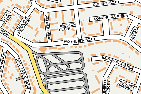 PA5 9HU map - OS OpenMap – Local (Ordnance Survey)
