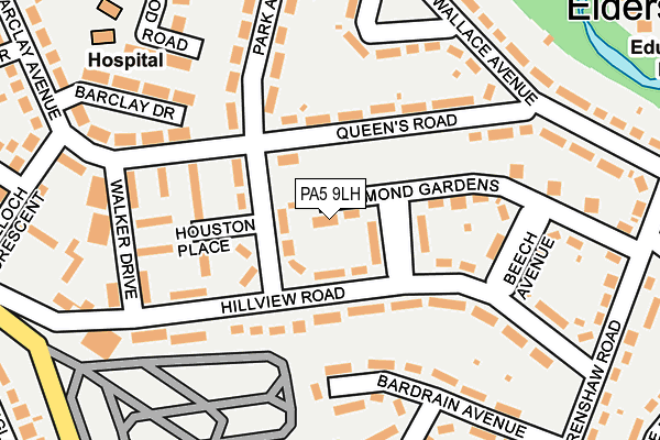 PA5 9LH map - OS OpenMap – Local (Ordnance Survey)