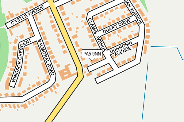 PA5 9NN map - OS OpenMap – Local (Ordnance Survey)
