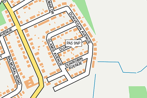 PA5 9NP map - OS OpenMap – Local (Ordnance Survey)