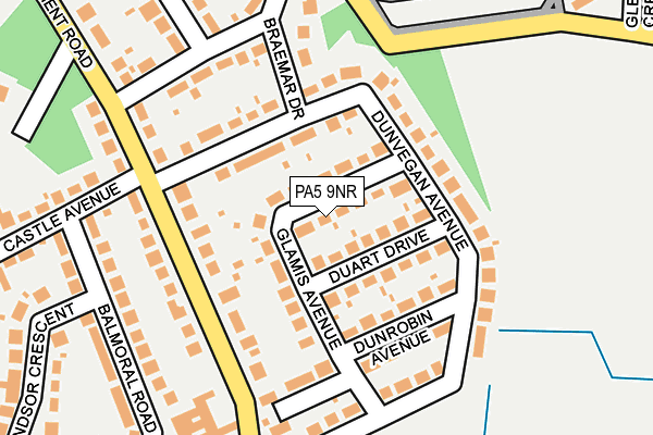 PA5 9NR map - OS OpenMap – Local (Ordnance Survey)
