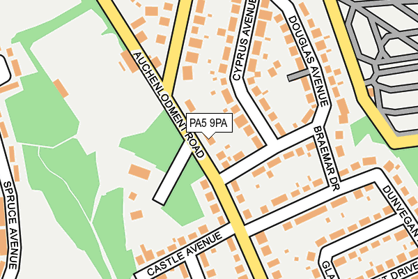 PA5 9PA map - OS OpenMap – Local (Ordnance Survey)
