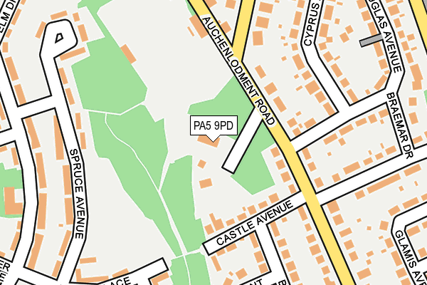 PA5 9PD map - OS OpenMap – Local (Ordnance Survey)
