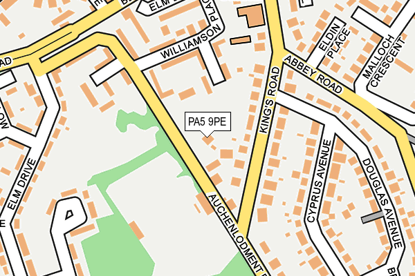 PA5 9PE map - OS OpenMap – Local (Ordnance Survey)
