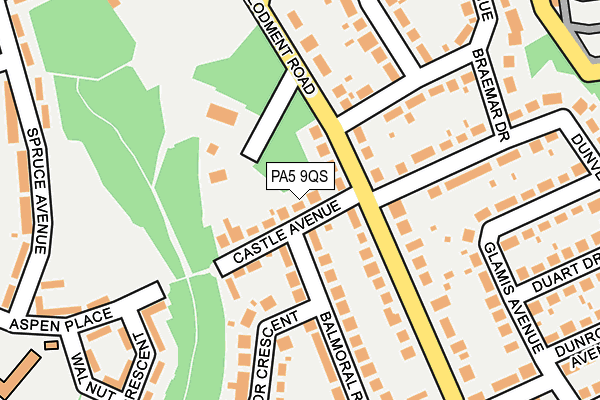 PA5 9QS map - OS OpenMap – Local (Ordnance Survey)