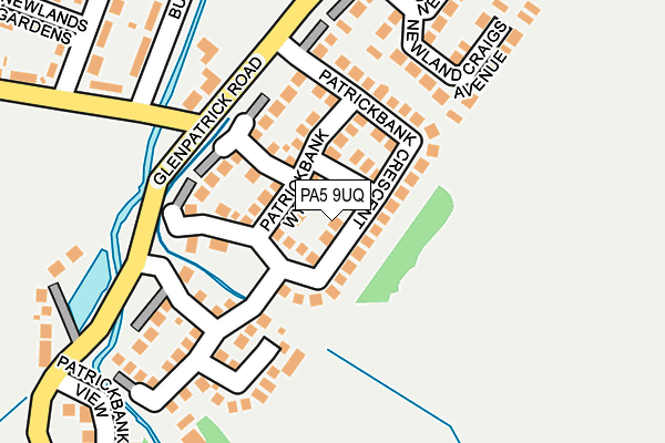 PA5 9UQ map - OS OpenMap – Local (Ordnance Survey)