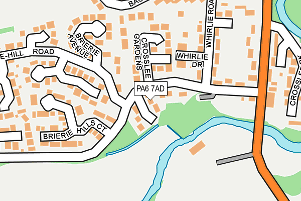 PA6 7AD map - OS OpenMap – Local (Ordnance Survey)