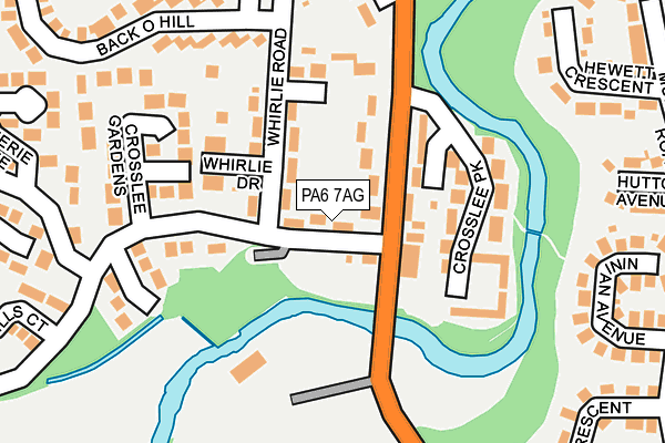 PA6 7AG map - OS OpenMap – Local (Ordnance Survey)