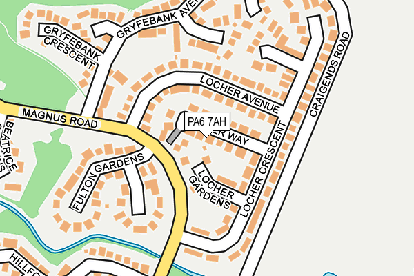 PA6 7AH map - OS OpenMap – Local (Ordnance Survey)