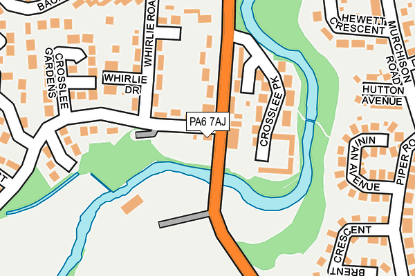 PA6 7AJ map - OS OpenMap – Local (Ordnance Survey)