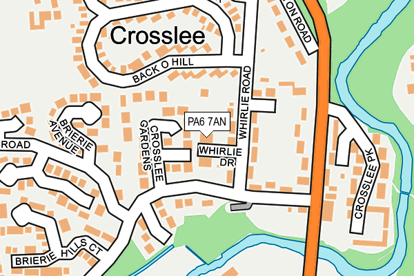 PA6 7AN map - OS OpenMap – Local (Ordnance Survey)