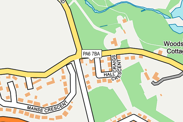 PA6 7BA map - OS OpenMap – Local (Ordnance Survey)