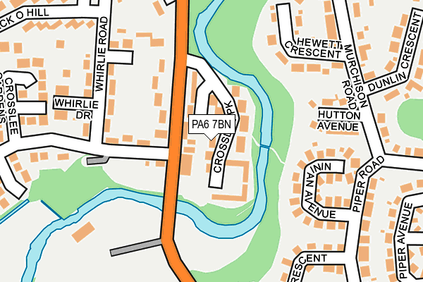 PA6 7BN map - OS OpenMap – Local (Ordnance Survey)