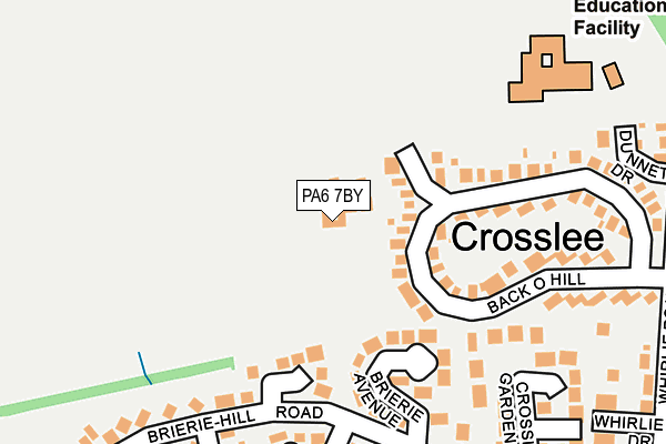 PA6 7BY map - OS OpenMap – Local (Ordnance Survey)